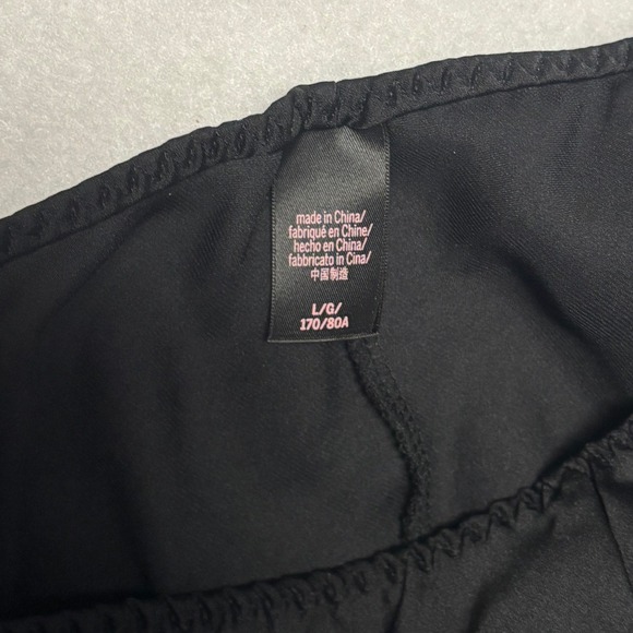 Victoria's Secret Black Lace Trim Cami Pajama Set Shorts Large - Picture 8 of 8